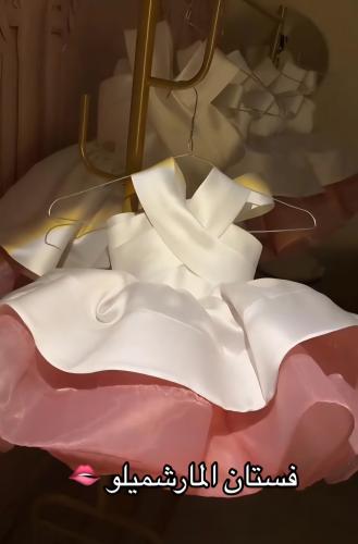 فستان مارشميلو بناتي تصميم أنيق ومميز