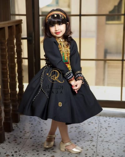 فستان يوم التأسيس بناتي تراثي