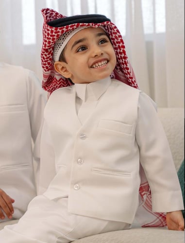 سديري ملكي + ثوب أوف وايت