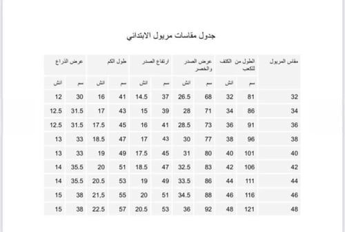 مريول ابتدائي تصميم جديد