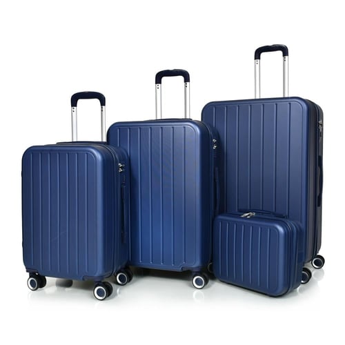 مورانو طقم شنط سفر فايبر اربع قطع كحلي