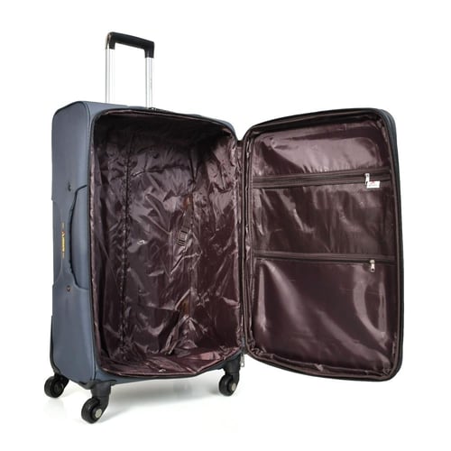 مورانو طقم شنط سفر قماش ثلاثة قطع رمادي