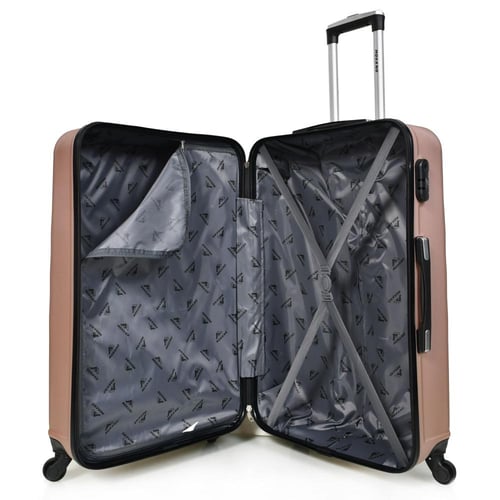 مورانو طقم شنط سفر فايبر ثلاثة قطع روز