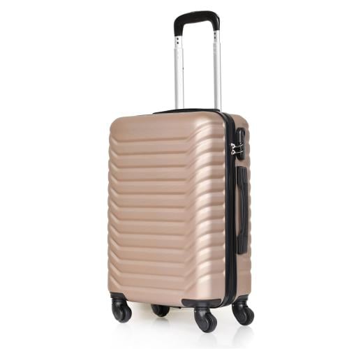 مورانو شنط سفر فايبر 20 أنش كبينة الطائرة ذهبي