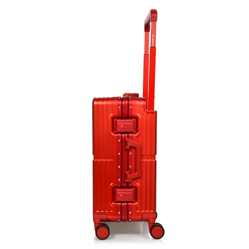 مورانو شنط سفر كبينة الومنيوم بدون سحاب 20 انش أحم...