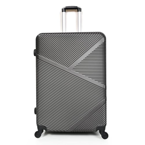 مورانو طقم شنط سفر فايبر 3 قطع مخطط رمادي