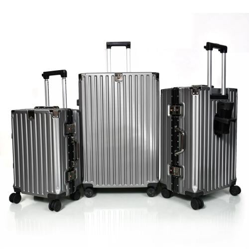 مورانو طقم شنط سفر الومنيوم ثلاثة قطع تصميم أنيق و...