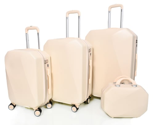 طقم شنط سفر مورانو فايبر بتصميم معين هندسي مكون من...