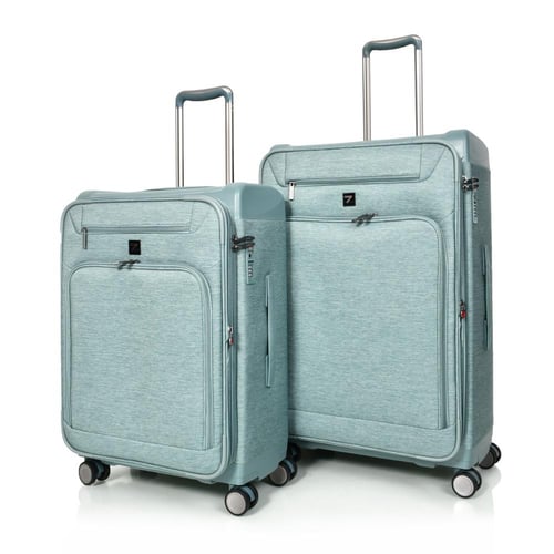 مورانو طقم شنط سفر قماش ثلاثة قطع اخضر