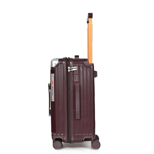 مورانو شنط سفر فايبر 20 أنش كبينة الطائرة عنابي