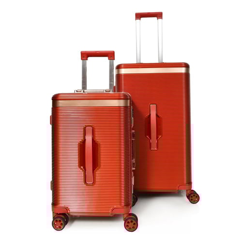 طقم شنط سفر فايبر الومينيوم من مورانو فاخر 2 قطع ل...