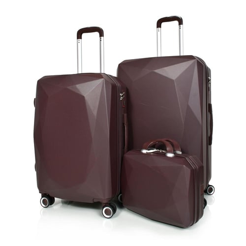 مورانو طقم شنط سفر فايبر اربع قطع كوفي