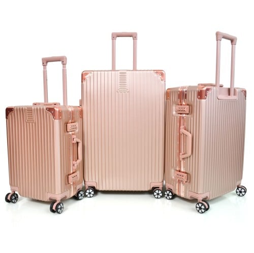 طقم شنط سفر الومنيوم مورانو ثلاثة قطع تصميم أنيق و...