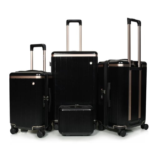 مورانو سبشل طقم شنط سفر فايبر اربع قطع اسود