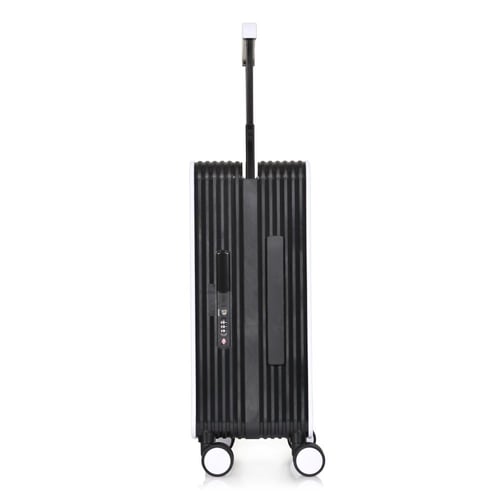 مورانو شنط سفر فايبر 20 انش أبيض و أسود