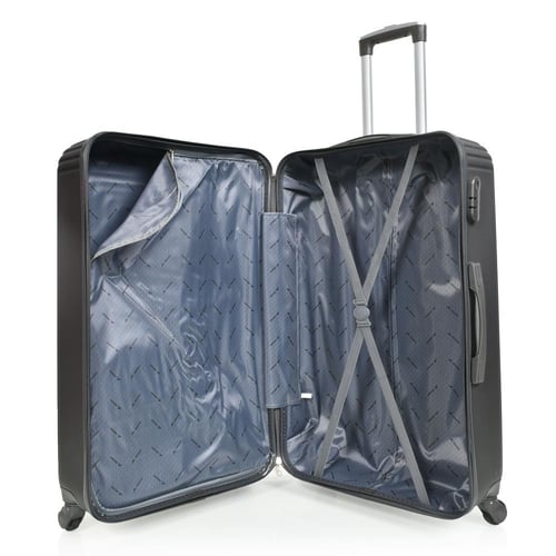 مورانو طقم شنط سفر فايبر 4 قطع رمادي غامق