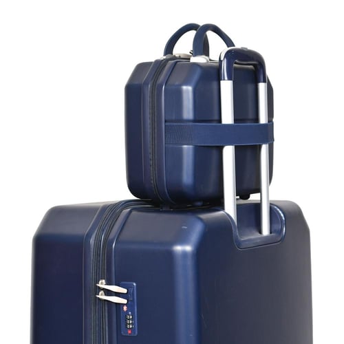 مورانو طقم شنط سفر فايبر من 5 قطع أزرق