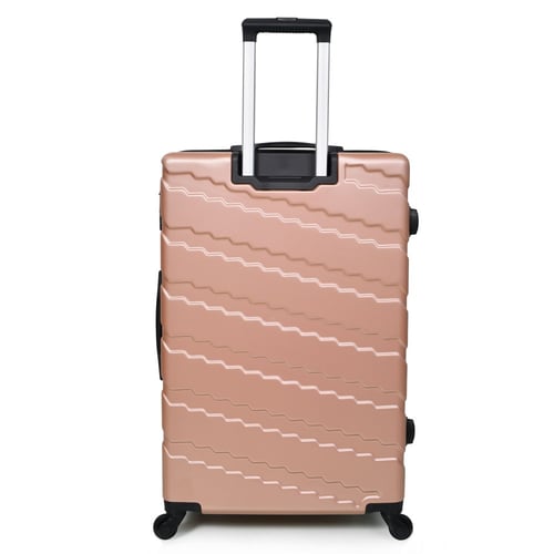 طقم شنط سفر 3 قطع من مورانو بتصميم مموج روز