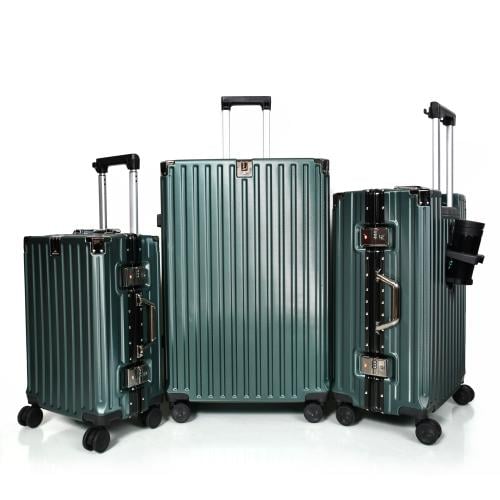 مورانو طقم شنط سفر الومنيوم ثلاثة قطع تصميم أنيق و...