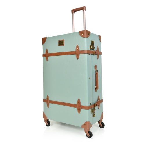 مورانو طقم شنط سفر كلاسيك جلد اربع قطع اخضر