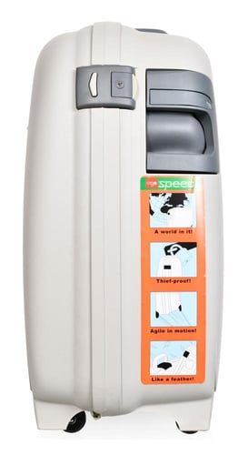 حقيبة سفر صلبة بتصميم أنيق وعصري من علامة Ergo، تج...