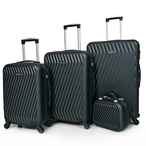 مورانو طقم شنط سفر فايبر 4 قطع أخضر