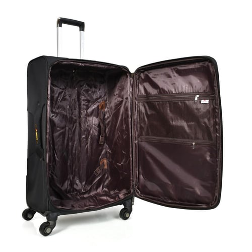 مورانو طقم شنط سفر قماش ثلاثة قطع أسود