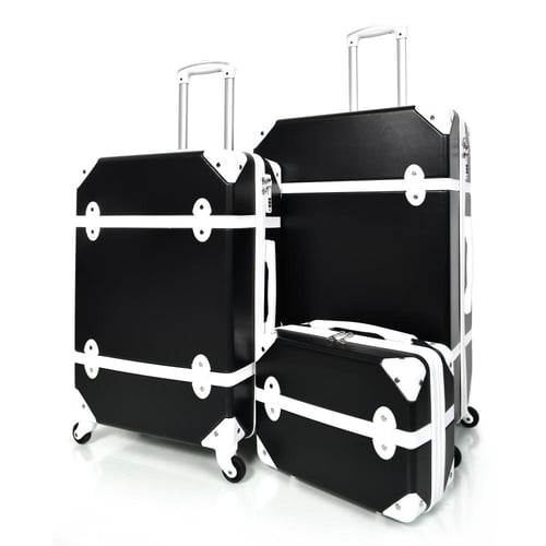 طقم شنط سفر كلاسيك مورانو من 5 قطع فايبر جلد فاخر...