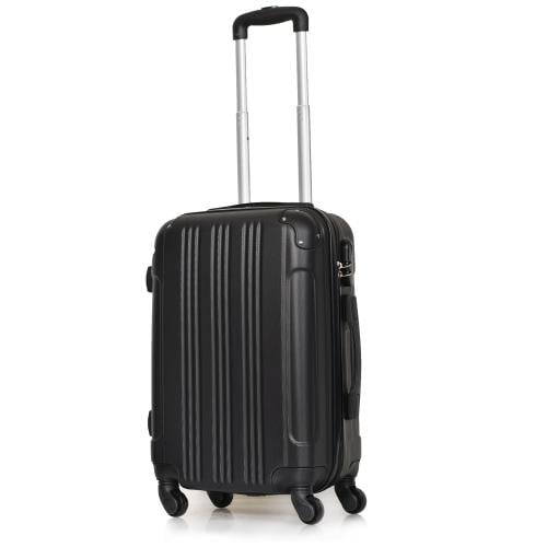 مورانو شنط سفر فايبر 20 أنش كبينة الطائرة أسود