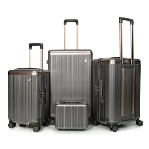 مورانو سبشل طقم شنط سفر فايبر اربع قطع رمادي