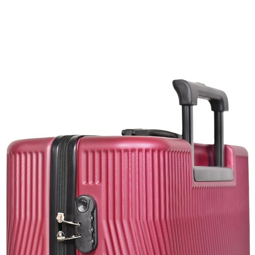 مورانو طقم شنط سفر فايبر ثلاثة قطع عنابي