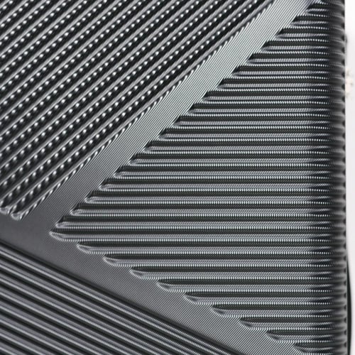 مورانو طقم شنط سفر فايبر 3 قطع مخطط اسود