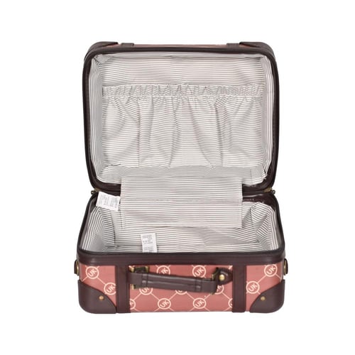 طقم شنط سفر كلاسيك جلد بلكامل مورانو اربع قطع روز