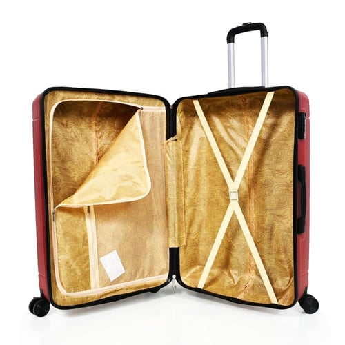 طقم شنط سفر مورانو فايبر بتصميم معينات احادية قوية...