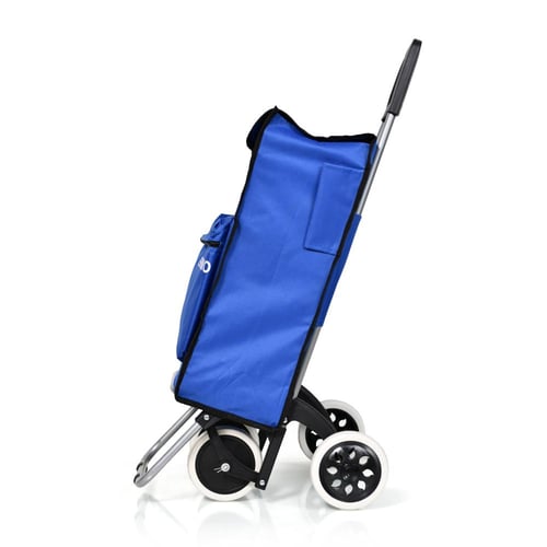 عربة تسوق مع جيب حافظ للبروده ازرق 20 انش