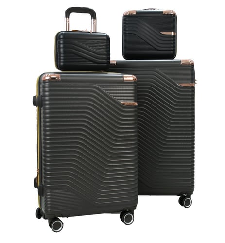 شنط سفر مورانو الفاخر اربعة قطع مع قطعتين مكياج رم...