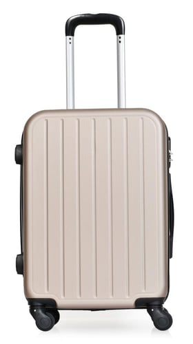 مورانو شنط سفر فايبر 20 أنش كبينة الطائرة ذهبي