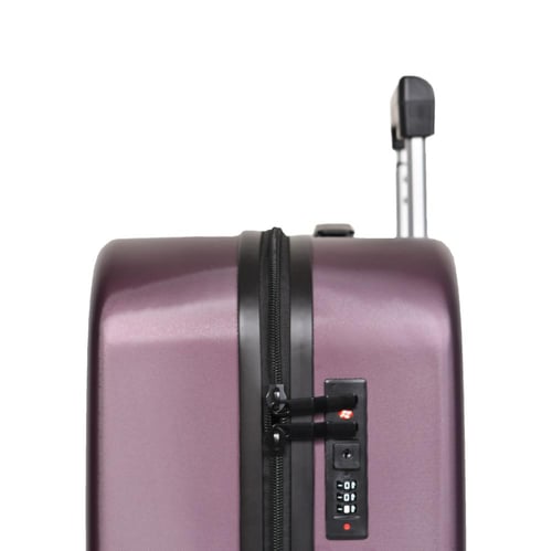 مورانو شنط سفر فايبر 20 أنش كبينة الطائرة عنابي