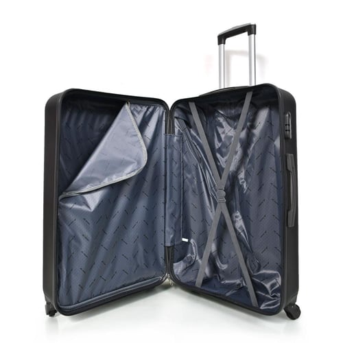 مورانو طقم شنط سفر فايبر 4 قطع رصاصي