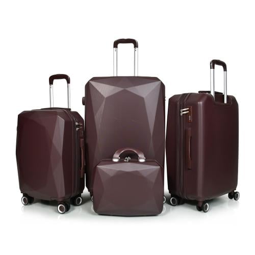 مورانو طقم شنط سفر فايبر اربع قطع كوفي