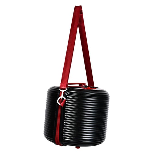 طقم شنط سفر مورانو 4 قطع بتصميم أسطواني جديد أسود