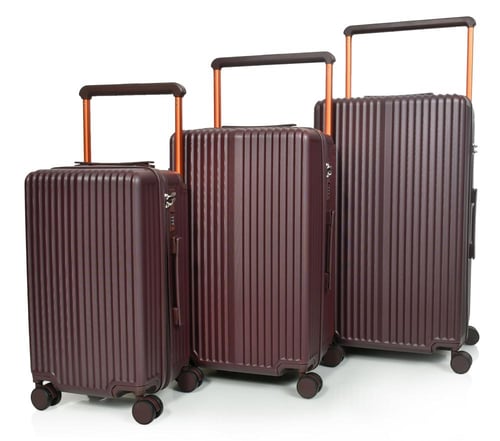 مورانو طقم شنط سفر فايبر يد عريض ثلاثة قطع لون كوف...