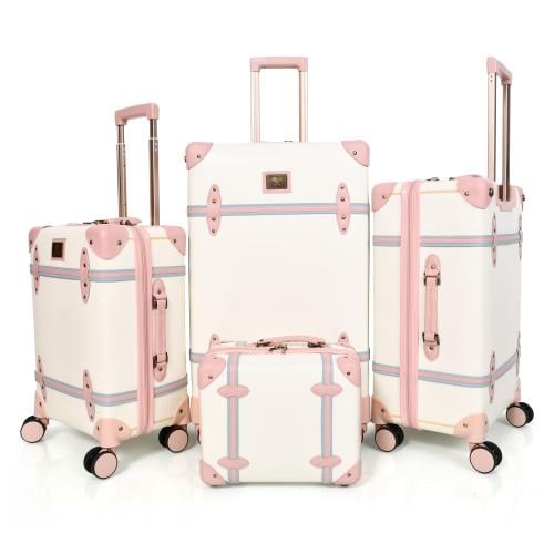 طقم شنط سفر كلاسيك جلد بلكامل مورانو اربع قطع بيجي...