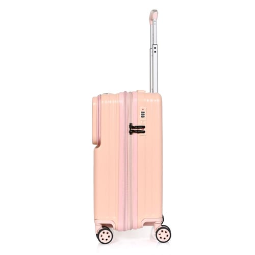 مورانو طقم شنط سفر فايبر 2 قطع وردي