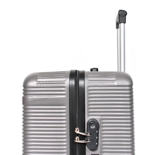 طقم شنط سفر مورانو 3 قطع فايبر رمادي