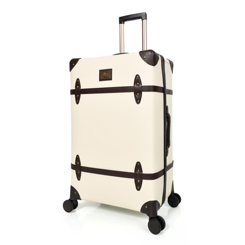 طقم شنط سفر كلاسيك جلد بلكامل مورانو اربع قطع بيج...