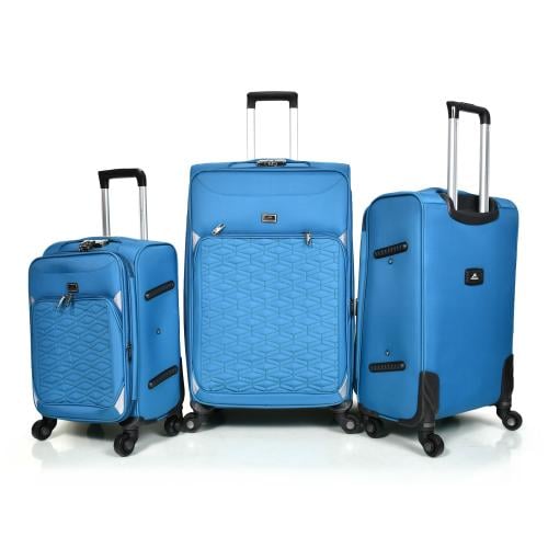 مورانو طقم شنط سفر قماش ثلاثة قطع أزرق