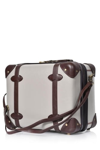 طقم شنط سفر كلاسيك جلد بلكامل مورانو اربع قطع رماد...