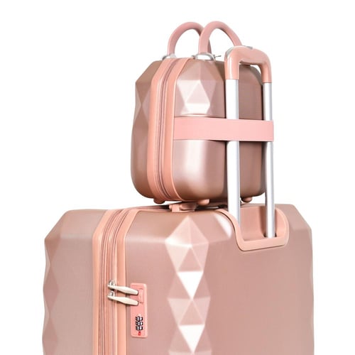 مورانو طقم شنط سفر فايبر 4 قطع روز