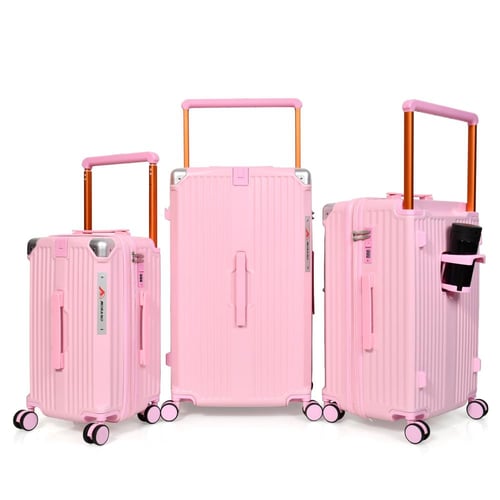 مورانو طقم شنط سفر فايبر اركان الامنيوم ثلاثة قطع...